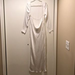 Formal Satin White Dress